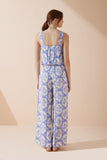 Delilah Blue Floral Jumpsuit