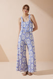 Delilah Blue Floral Jumpsuit