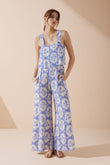 Delilah Blue Floral Jumpsuit