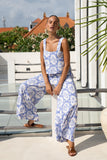 Delilah Blue Floral Jumpsuit