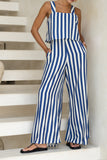 Ellis Blue Stripe Jumpsuit