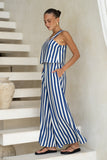 Ellis Blue Stripe Jumpsuit