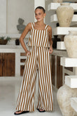 Ellen Brown Stripe Jumpsuit