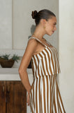 Ellen Brown Stripe Jumpsuit