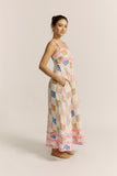 Tilly Multicolour Abstract Ric Rac Maxi Dress