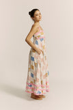 Tilly Multicolour Abstract Ric Rac Maxi Dress