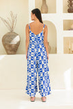 Nysa Blue Geo Tile Jumpsuit