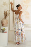 Melina Multicolour Floral Flared Maxi Dress