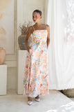 Aloha Multicolour Abstract Flared Maxi Dress