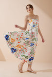 Calantha Multicolour Floral Flared Maxi Dress