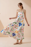 Calantha Multicolour Floral Flared Maxi Dress