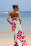 Gracie Pink Floral Maxi Dress