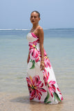 Gracie Pink Floral Maxi Dress