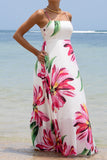 Gracie Pink Floral Maxi Dress