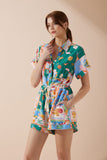 Praia Multicolour Tropical Playsuit