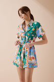 Praia Multicolour Tropical Playsuit