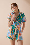 Praia Multicolour Tropical Playsuit