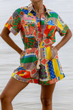 Allegra Multicolour Patchwork Playsuit