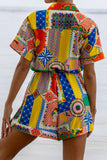 Allegra Multicolour Patchwork Playsuit