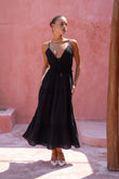 Elodie Black Maxi Dress