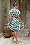 Ivy Green Tropical Mini Dress