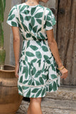 Ivy Green Tropical Mini Dress