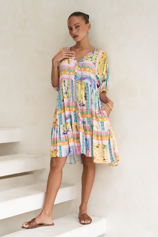 Ambrosia Multicolour Abstract Mini Dress