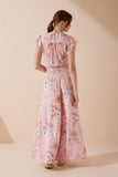 Juliette Pink Floral Wide Leg Pants