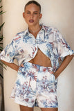 Lana Blue Tropical Shirt