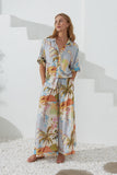 Hawaii Blue Tropical Oversized Shirt