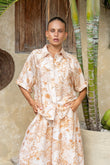 Odessa Khaki Abstract Shirt