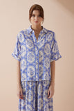 Delilah Blue Floral Shirt