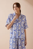 Delilah Blue Floral Shirt