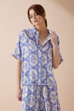 Delilah Blue Floral Shirt