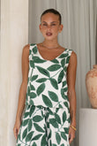 Ivy Green Tropical Top