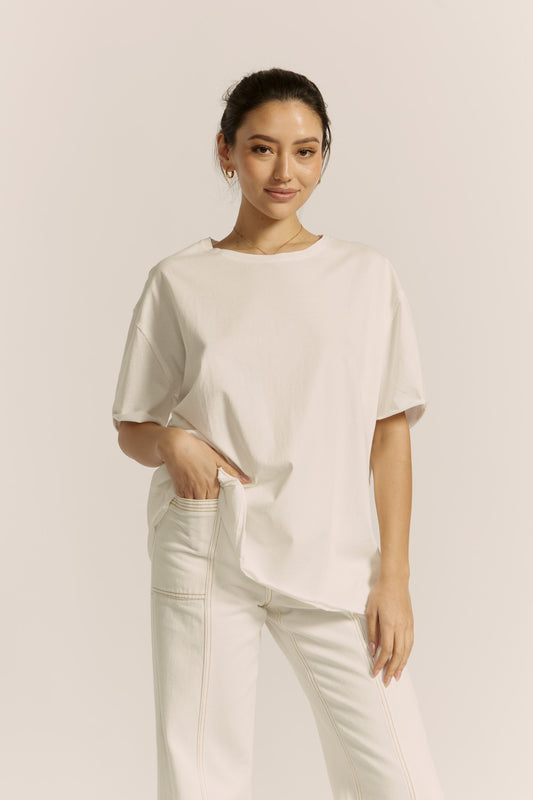 Jordyn White Oversized T-Shirt