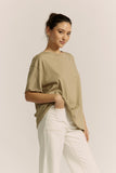 Jordyn Khaki Green Oversized T-Shirt