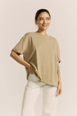 Jordyn Khaki Green Oversized T-Shirt