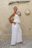 Margo White Wide Leg Pants