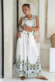 Sabina Green Tropical Wide Leg Pants