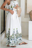 Sabina Green Tropical Wide Leg Pants