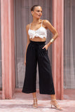 Alyss Black Cropped Pants