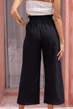 Alyss Black Cropped Pants