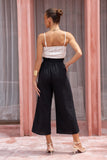 Alyss Black Cropped Pants