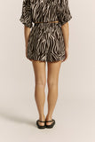 Zuri Black Zebra Abstract Shorts