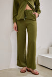 Page Khaki Green Cupro Pants