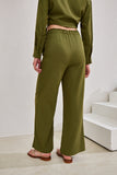 Page Khaki Green Cupro Pants