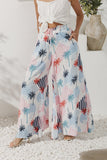 Maluhia Blue Tropical Wide Leg Pants