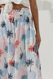 Maluhia Blue Tropical Wide Leg Pants