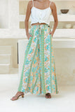 Eden Green Boho Wide Leg Pants